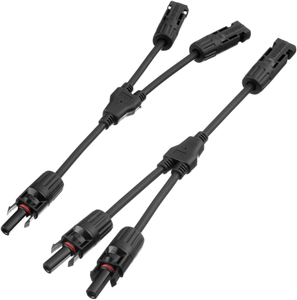 Bền đồng liên hệ với năng lượng mặt trời bảng điều khiển kết nối điện Kit Y chi nhánh song song PV Adapter Cáp 2P mcx M/FF + F/mm dây kết nối - Product Image 1