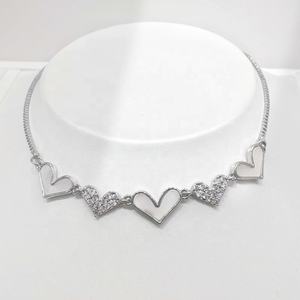 Pulsera de plata de ley 925 con forma de corazón, perla y concha, joyería fina de diseñador, piedra preciosa, cadena ajustable para la mano, pulseras para niñas. - Product Image 1