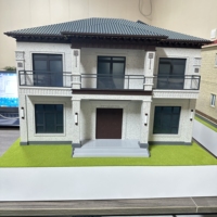 Modèle architectural moderne pour exposition d'appartement Modèle de bâtiment intérieur miniature avec arbres miniatures