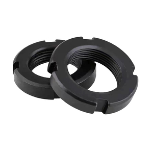 Gb812 Oxit Đen rãnh tròn rãnh trục khóa <span class=keywords><strong>Nut</strong></span> Metric chủ đề m10-m60 chống phát hành tự khóa dừng lại Nylon <span class=keywords><strong>NUT</strong></span> - Product Image 4