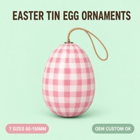 Ornements d'œufs de Pâques en mousse floquée, œufs suspendus colorés pour arbre de Pâques, décoration de luxe pour la maison