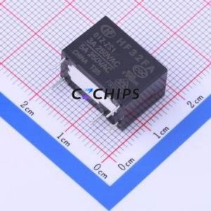 HF32FA/012-ZS1 Power Relay Through hole,10.1x17.6mm Relay 12V 1 Changeover: 1C (SPDT-Changeover)::: 5 3A-30VDC/3A-250VAC - Product Image 1