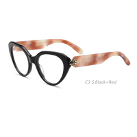 25247 Monture de lunettes optiques en acétate faite à la main au design tendance pour femme 2026 – Bonne affaire