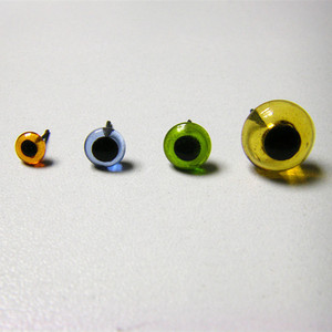 뜨거운 판매 투명 다채로운 인형 공예 액세서리 봉제 인형 동물 장난감 와이어와 1 와이어 유리 눈 2 눈 - Product Image 1