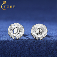 Nouvelle arrivée de haute qualité 925 en argent Sterling Moissanite diamant mode glacé boucles d'oreilles pour hommes femmes noël