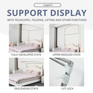 La mejor cubierta de dosel de cama con riel de guía en forma de U, <span class=keywords><strong>mosquitera</strong></span> portátil de tamaño King <span class=keywords><strong>para</strong></span> bebé <span class=keywords><strong>para</strong></span> uso doméstico, función plegada - Product Image 6