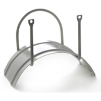 Support de tuyau métallique sur mesure OEM ODM, en acier au carbone avec revêtement en poudre, support de tuyau soudé et plié