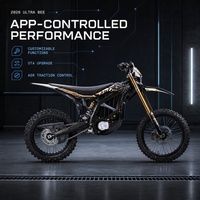Motocyclettes électriques tout-terrain Surron Ultra Bee 2026 haute puissance 74V 60Ah 24500W
