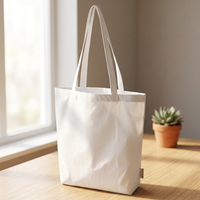 Bolsa de Mano Florida de 10L Sin Marca, Moderna, Mediana, de Algodón para Playa, con Asa, Logotipo Personalizado, Grosor de 12oz, Uso Diario, Modelo para Impresión