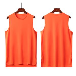 เสื้อกั๊กออกกำลังกายแขนกุดสำหรับผู้ชายเสื้อออกกำลังกายแห้งเร็ว - Product Image 5