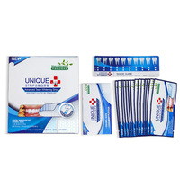 Tiras Blanqueadoras de Dientes con Fórmula Suave Sin Peróxido, Adhesivo Cómodo, para una Sonrisa Brillante, para el Cuidado Dental en la Oficina y el Tiempo Libre
