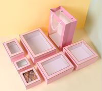 Boîtes d'emballage de vêtements en kraft de luxe en gros, auto-assemblables, recyclables, avec doublure en éponge pour ensemble de bébé garçon nouveau-né - Comprend une chemise