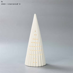 BESTCERA磁器クリスマスオーナメントLED装飾セラミッククリスマススペクタクルセラミッククリスマスツリーLEDグロー付き - Product Image 3