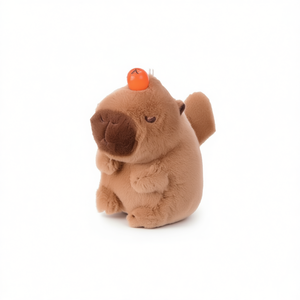 Adorable Peluche Capybara 12x12x6 cm avec Queue Rotative à Tirer – Jouet Animal - Product Image 2