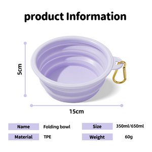 Tazón Portátil de Plástico para Mascotas, Plegable, Automático, Resistente al Agua, para Gatos y Perros, Animales Pequeños, Uso en Viajes - Product Image 3