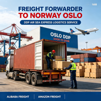 Transitaire Alibaba Amazon vers la Norvège Oslo DDP Service de logistique express aérien et maritime porte-à-porte
