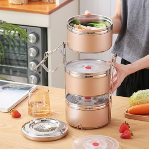 304 Stainless Steel Thermal Multi-layer Large Capacity Adult <strong>Work</strong> Portable Bento <strong>Lunch</strong> <strong>Box</strong> with Detachable Pot - Product Image 3