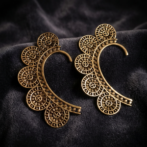 Un par de pendientes de joyería de metal de latón para mujer - Product Image 4