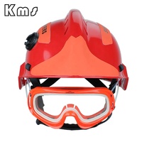 Casque de sauvetage rouge en aramide ignifuge réfléchissant de protection professionnelle personnalisé KMS pour pompiers