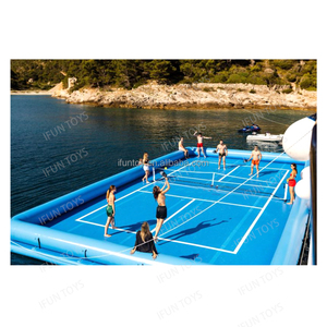 Cancha de Pickleball Inflable de Lujo para Deportes Acuáticos, Isla Deportiva Flotante de Tamaño Personalizado para <span class=keywords><strong>Piscina</strong></span> o Mar, <span class=keywords><strong>Arena</strong></span> Inflable de PVC Premium - Product Image 6