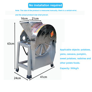 Maquinaria Agrícola Pequeña, Rebanadora Eléctrica de Patatas, Yuca, Batata, Calabaza y <span class=keywords><strong>Zanahoria</strong></span> - Product Image 3