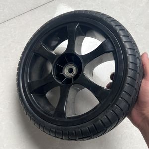 Roue en mousse PU de haute qualité 12 1/2x2 1/4 pouces, <span class=keywords><strong>prix</strong></span> usine, pour chariot à livres, chariot, fauteuil roulant, moyeu centralisé en PP, chariot pliant - Product Image 4