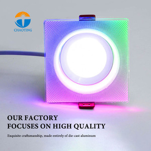 Spot encastré LED COB RGB Sampo 8W, panneau acrylique, éclairage d'ambiance pour la maison, la chambre, le bureau, le magasin, éclairage de plafond - Product Image 3