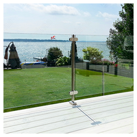 Rampe de balcon en verre Prima, rampe élégante pour balcon et escalier de maison