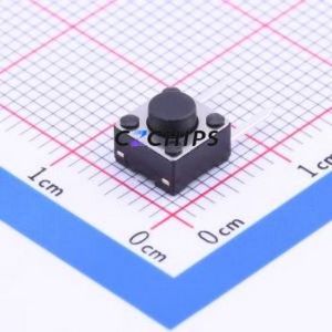 KAN0661-0501C Tactile Switch Bent Lead Through Hole,6x6mm Switch Single Pole Single Throw Round Button Right Angle Insert 6mm - Product Image 1