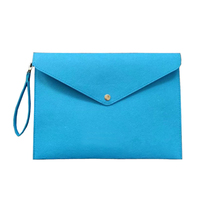 Vente en gros de porte-documents en feutre A3 A4 A5 personnalisés avec sac à documents à boutons