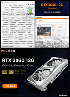 Peladn Geforce RTX 3060 kartu Video kipas ganda 12GB GPU 192bit 8-pin kartu grafis Gaming Desktop