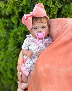 MSYO 20 Inch Chubby Cheeks Reborn Baby Doll Unique Cute Vinyl Soft <strong>Toy</strong> for Girls Realistic Lifelike Kids Gift - Product Image 3