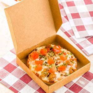 Moonpie Disposable Ivory Board Cardboard Paper <b>Pizza</b> <b>Boxes</b> with Offset Printing Food Safe Moonpie-Shaped 33x33 Inches 7-16 Inch - Product Image 2