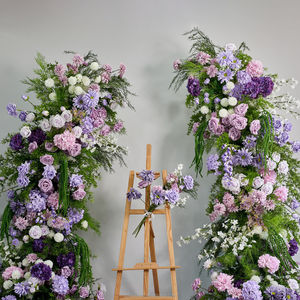 El Nuevo Arco de Cuerno Estilo Campestre Monet se Utiliza para Decoración de Bodas al Aire Libre con Flores Artificiales. - Product Image 2