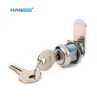 HABOO 19mm Haute Qualité HB502 CH751 0198 ATM Serrure à Clé Ncr Cam Serrure avec Couvercle pour ATM Machine