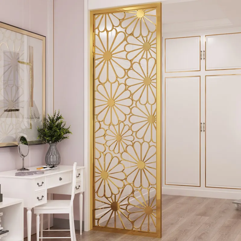 Домашний декоративный подвесной разделитель для комнаты в золотом цвете