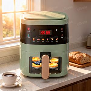 Friteuse à air numérique avec fenêtre visible, <span class=keywords><strong>grande</strong></span> capacité <span class=keywords><strong>de</strong></span> 5 L, friteuse électrique sans <span class=keywords><strong>huile</strong></span> pour une cuisine saine - Product Image 6