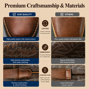 <span class=keywords><strong>Botas</strong></span> Vaqueras de Cuero Genuino para <span class=keywords><strong>Hombre</strong></span>, Estilo Mexicano, Texas, Occidental, con Bordado, <span class=keywords><strong>Punta</strong></span> <span class=keywords><strong>Cuadrada</strong></span>, Personalizadas, al por Mayor, Marca CHENO - Product Image 3