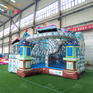 รถไฟเหาะแบบเป่าลมกึ่งปิดล้อมบ้านตีกลับแบบกำหนดเอง - Product Image 4