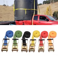 Sangle de fixation robuste à cliquet pour camion, sangles d'arrimage sans fin à cliquet