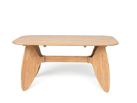 Table à manger en bois massif minimaliste nordique DISHI, table à manger moderne de luxe, 4, 6 ou 8 places, table à manger rectangulaire