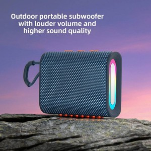 Altavoz Bluetooth Portátil Impermeable Go4Pro, Mini Altavoz Inalámbrico para Exteriores GO4 PRO con Luz RGB y Cuerpo de Malla de Tela - Product Image 5