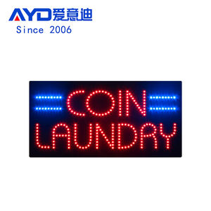 12*24 "Super luminoso <span class=keywords><strong>Led</strong></span> <span class=keywords><strong>Open</strong></span> gettone lavabile a gettoni interni lavabile Dry Fold Store luce animata pulitori a <span class=keywords><strong>Led</strong></span> Display a <span class=keywords><strong>Led</strong></span> - Product Image 1