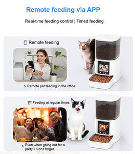 Meilleures ventes : Distributeur intelligent d'aliments pour animaux <span class=keywords><strong>de</strong></span> compagnie avec rappel <span class=keywords><strong>de</strong></span> faible niveau <span class=keywords><strong>de</strong></span> nourriture, verrouillage enfant et stockage anti-humidité, pour animaleries - Product Image 6