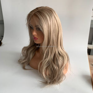 Peluca frontal de encaje HD sin pegamento Fengyingxiu rubio ceniza, lista para enviar, 13*6, nudos invisibles, cabello virgen transparente para encaje - Product Image 3
