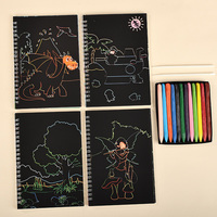 Großhandel Kratzmalbuch Buntes Kratzmal-Kunstpapier Spaßiges Kratzmalpapier