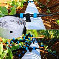Tuyau d'irrigation goutte à goutte plat en PE anti-UV, pré-perforé, robuste, vente en gros, fabricant