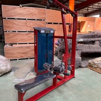 Appareil Commercial Réglable pour Entraînement du Dos, Poitrine, Bras, Lat Pulldown et Rameur, avec Cadre en Acier Robuste, pour Triceps, Gym et Fitness, Sécurité