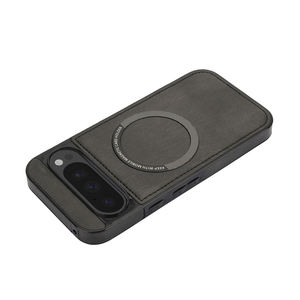 Funda trasera de teléfono magnética de Tpu de cuero Pu delgado de negocios suave al tacto inalámbrico cargado Google <span class=keywords><strong>Pixel</strong></span> <span class=keywords><strong>6A</strong></span> 8A 9A funda de teléfono - Product Image 3
