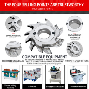 เครื่องมือตัดงานไม้แบบไม่เคลือบผิวด้วยเพชร YUFU ที่ปรับแต่งได้ หัวกัดซีเอ็นซีสำหรับงานกัด ตัดกรอบประตู ชุดมีดรวม HRC93 รองรับ OEM - Product Image 2